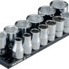 CRAFTSMAN V-SERIES Socket Set, Shallow SAE, 1/2 Inch Drive, 13 Piece (CMMT17380V)