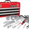 CRAFTSMAN Mechanics Tool Set 1/4 in and 3/8 in Drive, Ratchets, Sockets, Wrenches, Hex Keys, and Drive Tools, 224 Piece (CMMT45308)