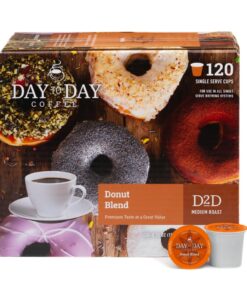 Day To Day 120-Count Donut Blend, Medium Roast Single Serve Coffee Pods for K-Cup Keurig Brewers (Donut Blend, 120 Count (Pack of 1))