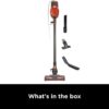 Shark HV301 Rocket Ultra-Light Corded Bagless Vacuum for Carpet and Hard Floor Cleaning with Swivel Steering, Gray/Orange