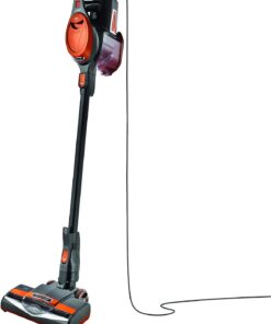 Shark HV301 Rocket Ultra-Light Corded Bagless Vacuum for Carpet and Hard Floor Cleaning with Swivel Steering, Gray/Orange