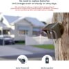 eMACROS Long Range Solar Wireless Driveway Alarm Outdoor Weather Resistant Motion Sensor & Detector