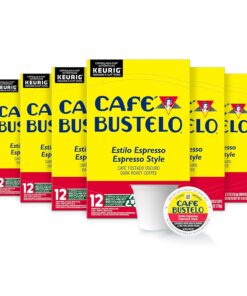 Café Bustelo Espresso Style Dark Roast Coffee, 72 Count Keurig K-Cup Pods