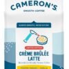Cameron's Coffee Holiday Roasted Ground Coffee Bag, Flavored, Crème Brulee Latte, 12 Ounce (Pack of 6)