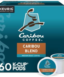 Caribou Coffee Caribou Blend Keurig Single-Serve K-Cup Pod, Medium Roast Coffee, 60 Count (6 Packs of 10)