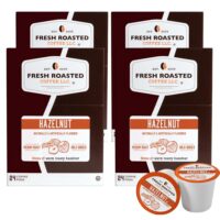 Fresh Roasted Coffee, Decaf Hazelnut, Flavored Coffee Pods, K-Cup Compatible, 96 Count