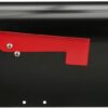 Architectural MAILBOXES Ironside Large Capacity Galvanized Steel black, Post-Mount Mailbox, MB801BAM, Metal, Black