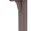Architectural Mailboxes Classic Plastic Mailbox and Post Kit, GCL100MAM, Mocha