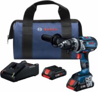 BOSCH GSR18V-975CB25 18V Brushless Connected-Ready 1/2 In. Drill/Driver Kit with (2) CORE18V 4 Ah Advanced Power Batteries