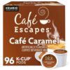Cafe Escapes Cafe Caramel, Keurig Single-Serve K-Cup Coffee Pods, 96 Count (4 Packs of 24)