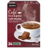 Cafe Escapes Cafe Mocha Keurig Single-Serve K-Cup Coffee Pods, 96 Count (4 Packs of 24)