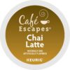 Cafe Escapes Chai Latte Keurig Single-Serve K-Cup Coffee Pods, 60 Count (6 Packs of 10)