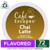 Cafe Escapes Chai Latte Keurig Single-Serve K-Cup Coffee Pods, 72 Count (6 Packs of 12)