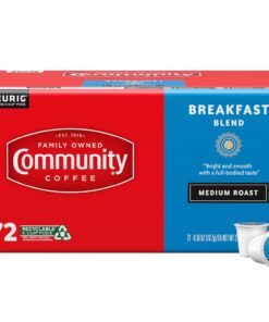 Community Coffee Breakfast Blend 72 Count Coffee Pods, Medium Roast, Compatible with Keurig 2.0 K-Cup Brewers