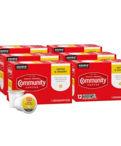 Community Coffee & Chicory 72 Count Coffee Pods, Dark Roast, Compatible with Keurig 2.0 K-Cup Brewers