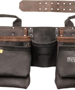 DEWALT Leather Tool Belt, Durable, 11 Pocket Professional Belt (DWST550112)