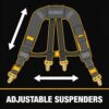 DEWALT Professional Tool Belt Organizer With Suspenders and 25 Pockets, Heavy Duty Construction (DWST540602) DEWALT Professional Tool Belt Organizer With Suspenders and 25 Pockets, Heavy Duty Construction (DWST540602)