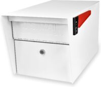 Mail Boss 7509 Mail Manager Curbside Locking Security Mailbox, Alpine White