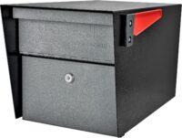 Mail Boss 7521 Mail Manager Locking Mailbox, Large, Black & Granite