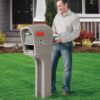 Step2 MailMaster Plus Mailbox & Post, Weather Resistant, Large Outdoor Mailboxes, Made of Durable Plastic, Easy to Install, Flag Included, Stone Gray Step2 MailMaster Plus Mailbox & Post, Weather Resistant, Large Outdoor Mailboxes, Made of Durable Plastic, Easy to Install, Flag Included, Stone Gray