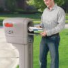 Step2 MailMaster Plus Mailbox & Post, Weather Resistant, Large Outdoor Mailboxes, Made of Durable Plastic, Easy to Install, Flag Included, Stone Gray Step2 MailMaster Plus Mailbox & Post, Weather Resistant, Large Outdoor Mailboxes, Made of Durable Plastic, Easy to Install, Flag Included, Stone Gray