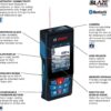 BOSCH GLM400C 400 Ft Blaze Outdoor Connected Laser Measure with Camera Viewfinder, Includes 3 AA Batteries, Hand Strap, & Pouch BOSCH GLM400C 400 Ft Blaze Outdoor Connected Laser Measure with Camera Viewfinder, Includes 3 AA Batteries, Hand Strap, & Pouch