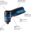 BOSCH GWG12V-20SN 12V Max 1/4 In. Right Angle Die Grinder - Compact & Lightweight for Metalworking, Automotive Repair & Construction
