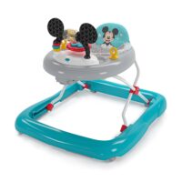 Bright Starts Disney Baby Mickey Mouse Original Bestie 2-in-1 Baby Activity Walker - Easy Fold Frame and Removable