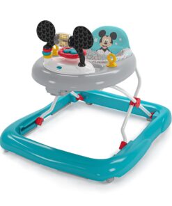Bright Starts Disney Baby Mickey Mouse Original Bestie 2-in-1 Baby Activity Walker - Easy Fold Frame and Removable