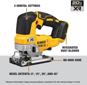 DEWALT DCK307D1P1 20-Volt Maximum Lithium-Ion Cordless 3-Tool Combo Kit with 2.0 Ah Battery, 5.0 Ah Battery, Charger and Bag