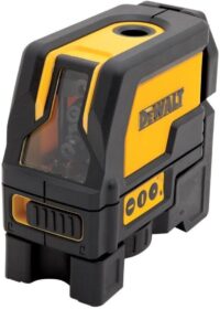 DEWALT DW0822 165 ft. Red Self-Leveling Cross-Line and Plumb Spot Laser Level with (3) AAA Batteries & Case