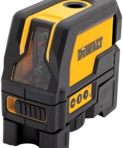 DEWALT DW0822 165 ft. Red Self-Leveling Cross-Line and Plumb Spot Laser Level with (3) AAA Batteries & Case
