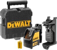  DEWALT DW088K 165 ft. Red Self-Leveling Cross-Line Laser Level with (3) AA Batteries & Case