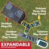 Kitty City Outdoor Catio Furniture and Play Kits for Cats, Outdoor Mega Kit