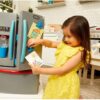 Little Tikes First Fridge Refrigerator with Ice Dispenser Pretend Play Appliance for Kids, Play Kitchen Set