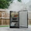 Masterbuilt® MB20071117 30-inch Digital Electric Vertical BBQ Smoker with Side Wood Chip Loader, Chrome Racks and 710 Cooking Square Inches in Black