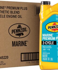 Pennzoil Marine Premium Plus 2-Cycle Synthetic Blend Engine Oil, 1 Gallon (3 Pack)