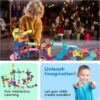 PicassoTiles 108pc 3-in-1 Marble Run Car Race Track Combo Magnetic Tiles PicassoToys Magnet Building Block Educational Construction Toy Playset