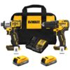 DEWALT DCK228E2 20V MAX 2-Tool Brushless Hammer Drill Power Tool Combo Kit with Soft Case (2-Batteries and Charger Included)