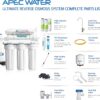 APEC Water ROES-UV75 ESSENCE Mechanical Filtration Reverse Osmosis Filtration System