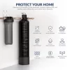 AQUASURE AS-FP-LITE-HL Fortitude Lite Series Triple-stage 10-GPM Scale Control Media Hard Water Whole House Water Filtration System