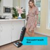BLACK+DECKER BXUVXA01 Cordless Wet/Dry Stick Vacuum, Edge Cleaning and Digital Display