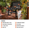 Blackstone 2163 30" Culinary Omnivore Griddle with Hood 2-Burner Liquid Propane Flat Top Grill