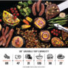 Blackstone 2163 30" Culinary Omnivore Griddle with Hood 2-Burner Liquid Propane Flat Top Grill