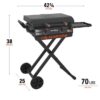 Blackstone 2277 22" Culinary Omnivore X-Frame Griddle 362-Sq in Black Powder-coated Steel Portable Liquid Propane Grill
