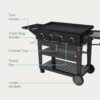 Char-Broil 463259124 36-in Performance Griddle 4-Burner Liquid Propane Flat Top Grill