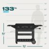 Char-Broil 463259124 36-in Performance Griddle 4-Burner Liquid Propane Flat Top Grill