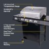 Char-Broil 463365021 Performance Series Black 4-Burner Liquid Propane Gas Grill with 1 Side Burner