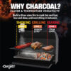 Char-Griller 2190 Legacy 33-in W Black Cart Charcoal Grill