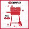Char-Griller 2623 Wrangler 23-in Black Barrel Charcoal Grill